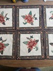 6 Asian Embroidered Napkins 