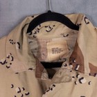 Military Surplus Desert Camo Combat Coat Mens Medium Short Tan Excellent Bdu