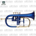 Bb 4 Valve Flugel Horn Brass Instrument   With A Hard Carry Case 