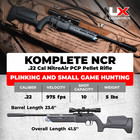 Umarex Komplete Ncr  22 Cal Side Lever Pcp Air Rifle With Pellets And Targets