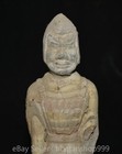 15 6  old Chinese Tang Sancai Pottery Dynasty Palace People Soldiers Statue