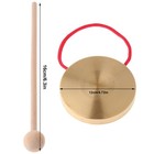 Mini Copper Gong Traditional Brass Instrument Handheld Percussion Instrument 4in