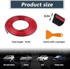 Flexible 33ft Car Interior Trim Strips  Universal Door Edge Molding With Install