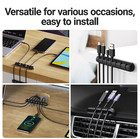 1pc Adhesive Cable Holder Clip Cord Organizer Desk Wire Manager - New