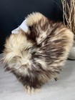 Icelandic Real Sheepskin Rug Mouflon Brown Seat Cover Pet Bed Throw Rug