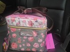 New Betsey Johnson Multi Colored Floral Insulated 6 Pk Cooler Lunch Satchel Tote