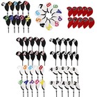 10pcs Golf Iron Headcover  Protective Iron Club Headcover Easy To Put On Nylon