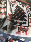 New American Pacific Hand Quilted Christmas Tree Throw Wallhanging 50x60 Country