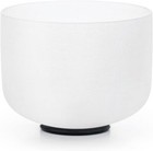 8  F 432hz Frosted Quartz Crystal Singing Bowl Heart Chakra Sound Healing Bath