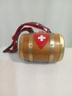 Vintage St Bernard Rescue Collar With Barrel Good Worn Condition