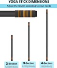 5ft Adjustable Yoga Stick Made Of Sturdy Alloy Steel  Stretching   Mobility