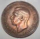 1944  - Penny Australia -  King G  Vi - Penny Dot