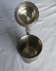 Vintage English Cast Pewter Lidded Tankard Stein Crown   Rose Made In England