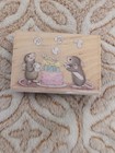 Stampabilities House Mouse Wood Stamp Poppin Good Birthday