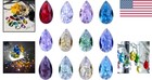 38mm Colorful Crystal Suncatchers - Feng Shui Faceted Prisms In 12 Pack
