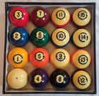 Brunswick Centennial Pocket Billiards Ball Set Gold Crown Pool Balls With Box