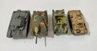 Hand-painted Resin Miniatures 1 100 Scale Set Of Four German Tanks
