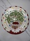 Coton Colors Express Santa s Treats 8 5    Plate Ceramic Christmas Plate Euc