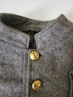 Civil War Reenactment Clothing Mens Gray Wool Jacket Sh 19  Ch 42   L 19 