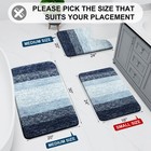 Arotive Bathroom Rugs Set 3 Piece  Extra Soft And Absorbent Bath Rugs  Machine W