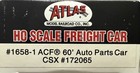 Atlas Ho Scale Acf 60    Auto Parts Car  Csx  172065 
