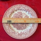 English Ironstone Transferware Dinner Plate 10  Scenic Set Of 2 Vintage England