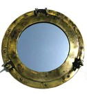20  Brass Porthole Antique Finish Nautical Ship Window Wall Mirror Decor