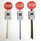 N Scale - Private Rr Crossing W  Stop - 2 Pack