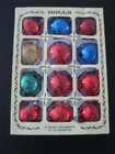 Vintage Lot Of  12 Glass Christmas Tree Ornaments In Box