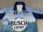 Kevin Harvick Nascar Race Busch Light Simpson Pit Crew Shirt Mens Large Blue