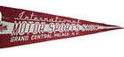 Vintage International Motor Sports Show Grand Central Palace Ny Felt Pennant