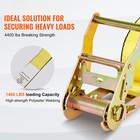 8 Pack Ratchet Tie Down Straps 5208 Lbs 2  X 15  Heavy Duty For Cargo