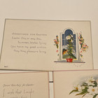 Lot 7 Atq Easter Unused Postcards Peeps Chicks Lilies Flowers Cottages Usa