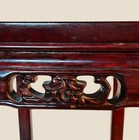 Vintage Antique Chinese Solid Rosewood Carved Plant Stand Display Pedestal Stool