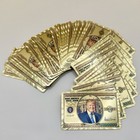 Trump Gold Foil Playing Cards Deck - Luxury Metallic Finish - Clear Acrylic Case