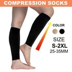 Medical Grade Calf Compression Sleeve Socks Sports Flight Travel Varicose Edema 