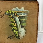 Vintage Niagara Falls Ny Scrapbook Photo Album Hand Painted Unused Souvenir