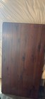 Farmhouse Dark Wood Rectangular Dining Table  Wood Top  Turned Legs