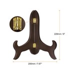 9  Easel Plate Holder Wooden Folding Display Stand Brown For Picture Frame