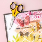 Cutter Bee Precision Craft Scissors  Small  Yellow And Black  Package Include   