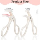 2 Pack Plastic Eyelash Curl Set Full Lash   Mini Partial Lash Curling Tool White