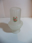 Vintage Satin Frosted Glass Fairy Lamp  Candle Holder tealight Votive Nite Light