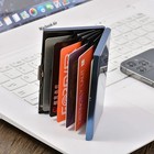 Stainless Steel Credit Card Holder Metal Business Id Card Case Wallet Organizer