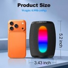 Portable Bluetooth Speaker Wireless  Powerful Stereo Sound  Ipx5 Waterproof 