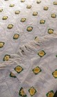 Vintage Amish Crochet Afghan Blanket 3d Yellow Rose Handmade Granny Square 84x67