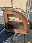 Unique Vintage Country Store Glass Display Case Cabinet 36 19 18    Curved Glass