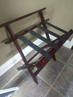Lot Of 4 Wood Luggage Bag Rack Shelf Folding Sturdy Home Suitcase Room Hotel New