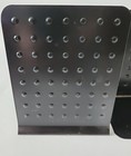 Pair Vintage Black Metal Industrial Style Library Book Ends 6 25   x    5 Mcm Dots 