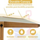 Petscosset Wooden Sandbox Outdoor For Kids With Cover   Lid Adjustable Height