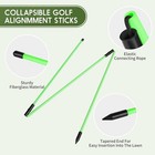 Golf Alignment Sticks Training Aid     Collapsible Fiberglass 2-pack